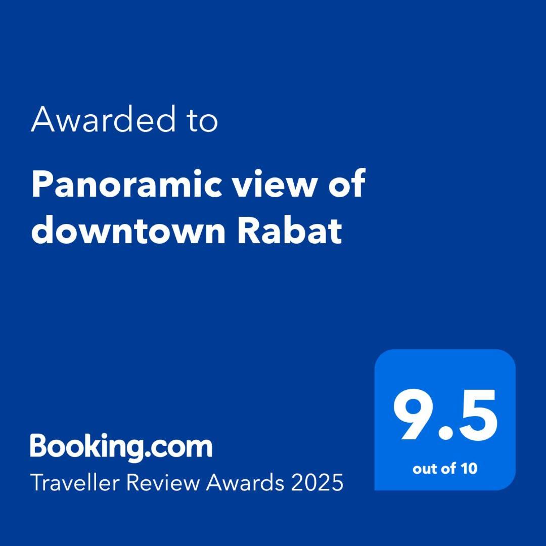 Panoramic View Of Downtown Rabat Apartment Luaran gambar